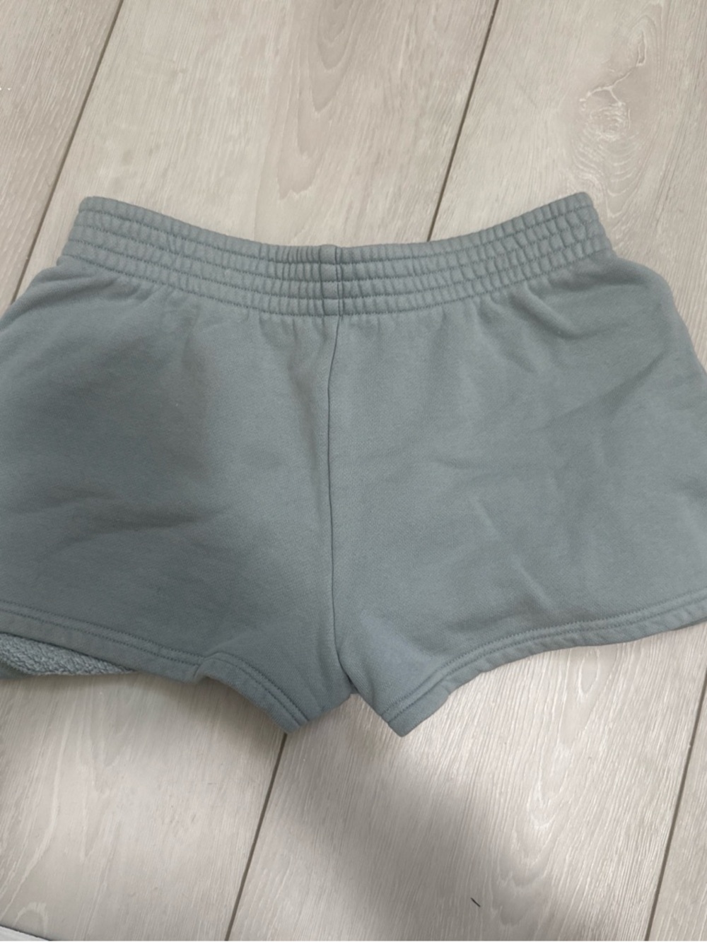 Aritzia Fleece Sage Green Sweat Shorts